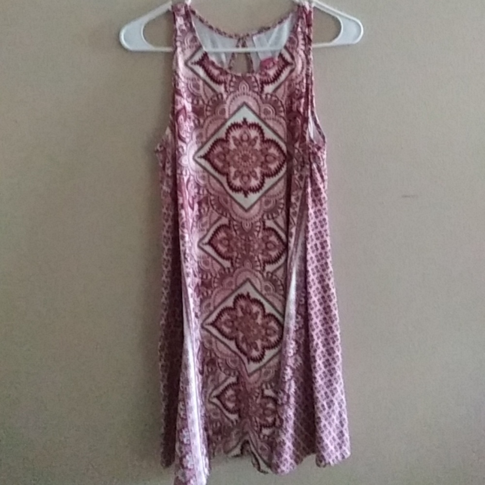MAROON multicolor dress